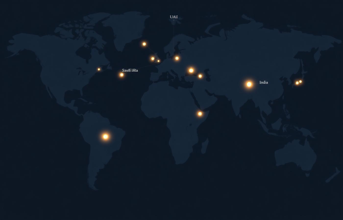 World map of SEAPHECC global locations